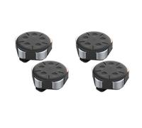 Gvvsjgdbis Set di 4 distributori di monete - a portatile con clip, portamonete minimalista (confezione da 4, nero), Le Noir