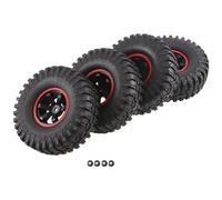 Gvvsjgdbis Set di 4 ruote e pneumatici di ricambio esagonali per camion radiocomandati, altezza 115 mm, 12 mm, accessori per fuoristrada in scala 1:10