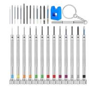 Gvvsjgdbis Set di cacciaviti di precisione da 0,6 a 2,0 mm, cacciavite piatto metrico per orologi, occhiali, gioielli, lavori di riparazione elettronica