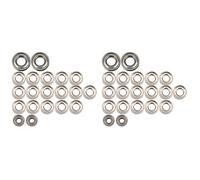 Gvvsjgdbis Set di cuscinetti a sfera in acciaio da 40 pezzi per Axial SCX24 90081 AXI00001 AXI00002 1/24 RC Crawler Ricambi Auto Accessori