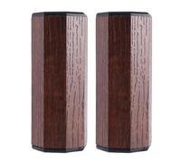 Gvvsjgdbis Shaker di sabbia ritmica in legno naturale, strumenti musicali ritmici per batteristi e accompagnamento di band, 12 cm, 2 pezzi