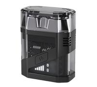 Gvvsjgdbis SJ-603 - Rasoio elettrico portatile e galleggiante, a doppia testa, magnetico, trasparente e lavabile, per uomo