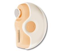 Gvvsjgdbis Tagliaunghie automatico elettrico 2in1, tagliaunghie elettrico, tagliaunghie con contenitore per chiodi, giallo