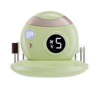 Gvvsjgdbis Tagliaunghie elettrico per unghie, tagliaunghie, luce automatica, per anziani, verde