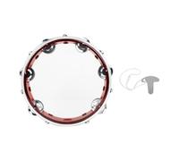 Gvvsjgdbis Tamburi a Mano da 8 Pollici per Bambini e Adulti Tamburino per Orchestra, Batteria con Chiave (Rosso)