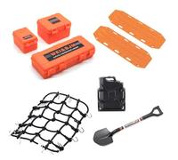 Gvvsjgdbis Universale 8 Pz/set Simulato Decorazione Bagagli Net Pala per TRX4 SCX10 90046 1/10 RC Accessori di Ricambio Auto Nero