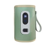 Gvvsjgdbis Viaggio Passeggino Borsa Isotermica Display Digitale Allattamento Riscaldatore Biberon per Inverno All'aperto -Verde