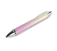 GVYGVY 1 penna a sfera nera, con stampa a griglia rosa sfumata da 0,5 mm, per diari, penna a sfera a inchiostro fine, per scrivere forniture per ufficio e scuola