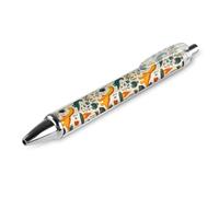 GVYGVY 1 penna a sfera nera con stampa di dinosauri in stile cartone animato, penne da 0,5 mm per diario, penna a sfera a inchiostro fine per scrivere forniture per ufficio e scuola