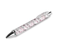 GVYGVY 1 penna a sfera nera - rosa Parigi Street Scene Print 0,5 mm penne per diario, penna a sfera a inchiostro fine per scrivere forniture per ufficio e scuola
