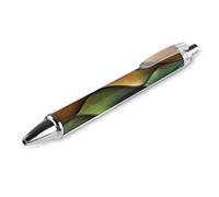 GVYGVY 1 penna a sfera nera - stampa astratta su vetro colorato 0,5 mm penne per diario, penna a sfera a inchiostro fine per scrivere forniture per ufficio e scuola