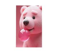 GVYGVY Asciugamani da cucina - Morbido Orso Rosa Stampa No.59 Asciugamani ad asciugatura rapida per asciugare la cucina, Asciugamano assorbente per la cucina Decor con cordino