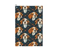 GVYGVY Asciugamani da golf per sacche da golf per uomini e donne, 61 x 40,6 cm, con stampa di cuccioli di beagle, asciugamano assorbente ad asciugatura rapida, accessori per la pulizia della palla e