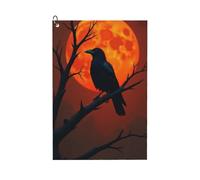 GVYGVY Asciugamani da golf per sacche da golf per uomo e donna, 61 x 40 cm, stampa classica realistica con corvo n. 35, asciugamano assorbente ad asciugatura rapida, accessori per la pulizia della