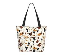 GVYGVY Borsa da viaggio da donna, da lavoro, con stampa colorata con schizzi di inchiostro, leggera, borsa da infermiera, borsa da spiaggia da donna, alla moda, grande, con cerniera