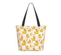 GVYGVY Borsa da viaggio da donna da lavoro, con stampa di anatre carine, leggera, borsa da infermiera, borsa da spiaggia da donna, borsa grande alla moda con cerniera