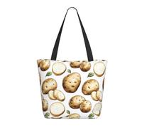GVYGVY Borsa da viaggio da donna, da lavoro, con stampa di foglie di patate, leggera, borsa da infermiera, borsa da spiaggia da donna, alla moda, grande, con cerniera
