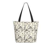 GVYGVY Borsa da viaggio da donna, da lavoro, con stampa di paesaggi con cactus occidentali, leggera, borsa da infermiera, borsa da spiaggia da donna, alla moda, grande, con cerniera