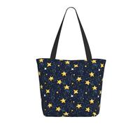 GVYGVY Borsa da viaggio da donna, da lavoro, con stampa di stelle nel cielo notturno, leggera, borsa da infermiera, borsa da spiaggia da donna, alla moda, grande, con cerniera