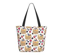 GVYGVY Borsa da viaggio da donna, da lavoro, con stampa di torte di frutti di bosco, leggera, borsa da infermiera, borsa da spiaggia da donna, alla moda, grande, con cerniera
