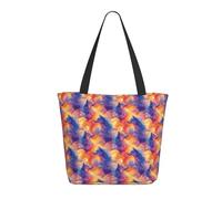 GVYGVY Borsa da viaggio da donna da lavoro, elegante stampa lupo blu, leggera, borsa da infermiera, borsa da spiaggia da donna, borsa grande alla moda con cerniera