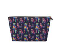 GVYGVY Borsa da viaggio in pelle stampata Pitbull fluo per uomo e donna, borsa da viaggio con cerniera