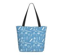 GVYGVY Borsa tote da viaggio da donna, da lavoro, con stampa illustrazione matematica, leggera, borsa a tracolla da infermiera, borsa da spiaggia da donna, alla moda, grande, con cerniera