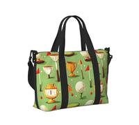 GVYGVY Borsa tote per computer portatile da donna, da lavoro, con bandiera da golf, stampa cartoni animati, borse da viaggio per donne, viaggi, palestra, borsone da uomo, borsa da viaggio a tracolla