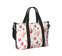 GVYGVY Borsa tote per computer portatile da donna, da lavoro, con stampa a forma di cuore fata rosa, borsa da viaggio da donna, borsa da palestra da uomo, borsa da viaggio a tracolla per uomo