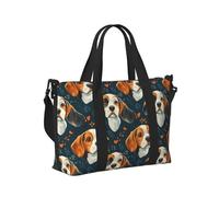GVYGVY Borsa tote per computer portatile da donna, da lavoro, con stampa di cuccioli di Beagle, borsa da viaggio per donne, borsa da viaggio, borsa da palestra da uomo, borsa da viaggio a tracolla per