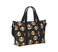 GVYGVY Borsa tote per computer portatile da donna, da lavoro, con stampa di un simpatico cane beagle, borsa da viaggio da donna, borsa da palestra da uomo, borsa da viaggio a tracolla per uomo