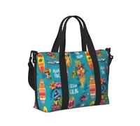 GVYGVY Borsa tote per computer portatile da donna, da lavoro, con stampa hawaiana sulla spiaggia, borsa da viaggio da donna, borsa da viaggio, borsa da palestra da uomo, borsa da viaggio a tracolla