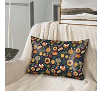 GVYGVY Federa per cuscino in seta per capelli e pelle, con stampa di candele gialle, 50 x 76 cm, morbida e confortevole federa in raso con cerniera, per donne e uomini