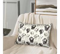 GVYGVY Federa per cuscino in seta per capelli e pelle, con stampa di cane con disegno di un sonno rinfrescante, dimensioni standard, 50 x 76 cm, morbida e confortevole federa in raso con cerniera, per