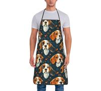 GVYGVY Grembiuli da chef per uomini e donne, con stampa di cuccioli di Beagle, resistenti all'olio, per cucinare o grigliare la cucina
