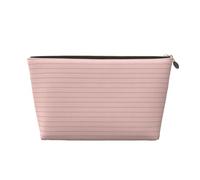 GVYGVY Piccola trousse da viaggio organizer - stampa retrò oro rosa gessato una borsa da viaggio in pelle per donne e uomini, organizer per borsa con cerniera