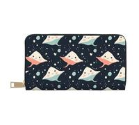 GVYGVY Portafogli sottili in pelle per donne e uomini, con stampa di razza e cerniera, per carte di credito