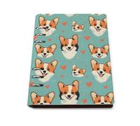 GVYGVY Quaderno a righe per la scuola, con stampa a cuore e cane, in pelle PU, formato A5, a righe, per donne e uomini, 90 pagine, con copertina rigida, ricaricabile, per scrivere e lavorare