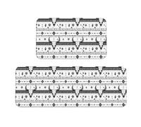 GVYGVY Tappetini da cucina antifatica per pavimento, 2 pezzi, motivo teschio di capra, lavabili, antiscivolo, per ufficio, bagno, lavanderia, decorazione per la casa e accessori