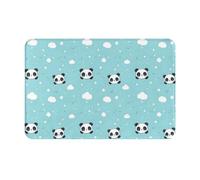 GVYGVY Zerbino per porta d'ingresso, per interni ed esterni, con simpatico panda e nuvola, tappeto da cucina per pavimento, lavabile e sottile, adatto sotto la porta, tappetino da bagno per bagno