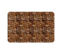 GVYGVY Zerbino per porta d'ingresso, per interni ed esterni, con venature del legno, motivo gufo, tappetino da cucina per pavimento, lavabile, sottile, adatto sotto la porta, tappetino da bagno per