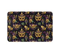 GVYGVY Zerbino per porta d'ingresso, per interni ed esterni, motivo in maschera con stampa, tappetino da cucina per pavimento, lavabile e sottile, adatto sotto la porta, tappetino da bagno per il