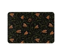 GVYGVY Zerbino per porta d'ingresso, per interni ed esterni, motivo pianta gotica con denti stampati, tappetino da cucina per pavimento, lavabile e sottile, adatto sotto la porta, tappetino da bagno