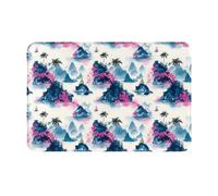 GVYGVY Zerbino per porta d'ingresso, per interni ed esterni, stampa isola estiva, tappeto da cucina per pavimento, lavabile e sottile, adatto sotto la porta, tappetino da bagno per il bagno, 40,6 x 61