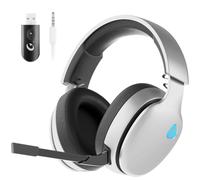 Gvyugke Cascos Gaming Inalambricos, Cascos PS5 Inalambricos Bluetooth, Auriculares PS5 Gaming Cascos para PC/PS5/PS4/Switch, Auriculares con Micrófono, Auriculares para Videojuegos Inalámbricos PC