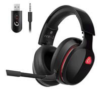 Gvyugke Cuffie da gioco wireless PC, PS5, Mac, Switch, cuffie wireless Bluetooth con microfono rimovibile con cancellazione del rumore, jack da 3,5 mm per cuffie Wired