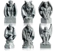 GW Box 6 mini statuette di gargoyle in miniatura per Halloween, decorazioni per Halloween, accessori e decorazioni per la casa