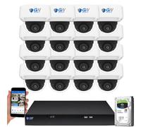 GW Security Inc Sistema di sicurezza completo a 8 canali HD-TVI 1080P con (8) x True HD 1080P esterno/interno 2.8-12mm Zoom varifocale Telecamere di sicurezza Bullet e HDD da 2 TB, scansione codice QR