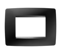 GW16103VN gewiss placca One 3P opaco nero