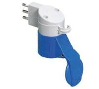 GW64208 Gewiss Adattatore Da Civile a Industriale IP44 - Spina 2P+T 16A 250V ac S17 50/60HZ - Presa 2P+T 16A 230V ac